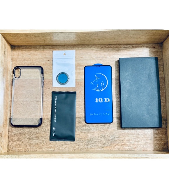 Accessories - IPhone XS Max Black Clear Case Bundle